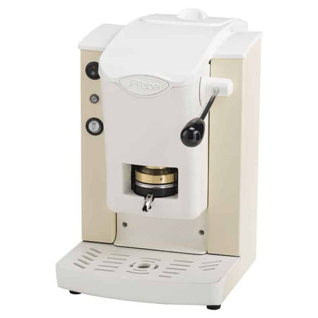 MACCHINA DA CAFFE' FABER SLOT PLAST BASIC TELAIO SABBIA PLASTICHE BIANCO PRESSACIALDA IN OTTONE