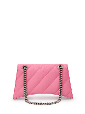 Balenciaga Borsa a Spalla Crush con Catena Silver da donna