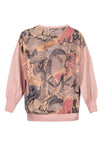 Anekke MAGLIONE Pink sweater with printed back da donna