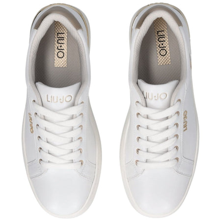 Liu Jo scarpe bianche oro sneakers platform PRETTY