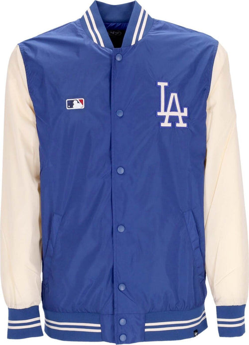 47-BRAND-Giubbotto-Bomber-Uomo-Mlb-Core-Drift-Losdod-Royal-da-uomo