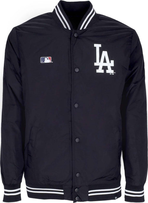 47-BRAND-Giubbotto-Bomber-Uomo-Mlb-Drift-Track-Jacket-Losdod-Jet-Black-da-uomo