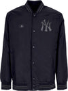47-BRAND-Giubbotto-Bomber-Uomo-Mlb-Drift-Track-Jacket-Neyyan-Jet-Black-da-uomo