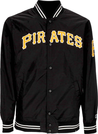47-BRAND-Giubbotto-Bomber-Uomo-Mlb-Drift-Wordmark-Jacket-Pitpir-Jet-Black-da-uomo