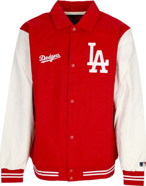 47-BRAND-Giubbotto-College-Uomo-Mlb-Homecoming-Varsity-Jacket-Losdod-Red-da-uomo