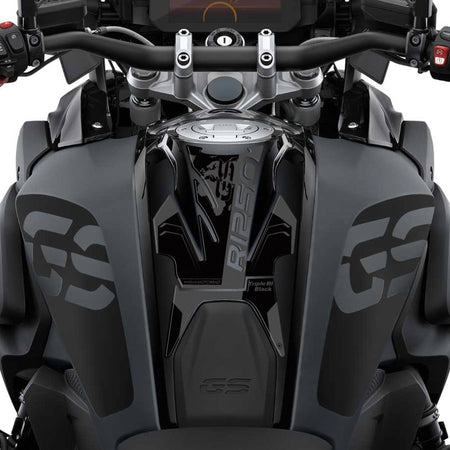 Adesivo 3D Paraserbatoio moto compatibile con BMW R 1250 GS Triple Black 2021-23