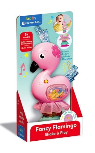 Clementoni - Fancy Flamingo Sonaglino Interattivo 17492