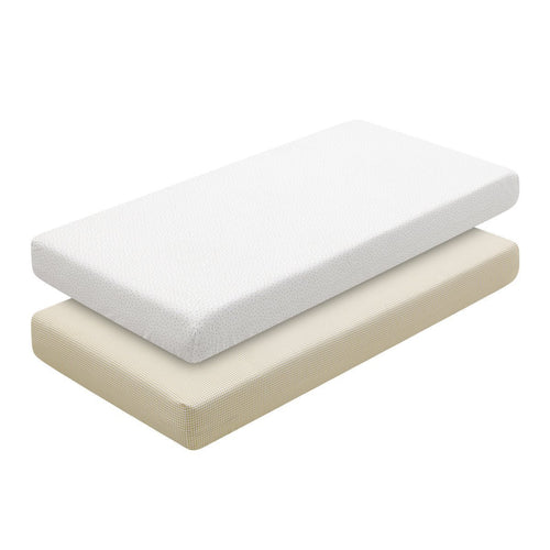 2 Lenzuolo Regolabile-Culla 60 60X120X17 Cm Vichy10 Beige