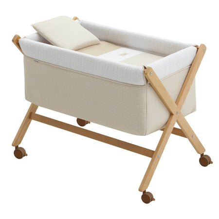 Culla X Di Legno Une Vichy10 Beige/Natural 55X87X74 Cm