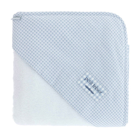 Accappatoio Neonato 100X100X1 Cm Vichy10 Azzurro