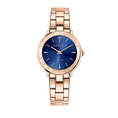 Orologio TRUSSARDI donna T-vision oro rosa / blu