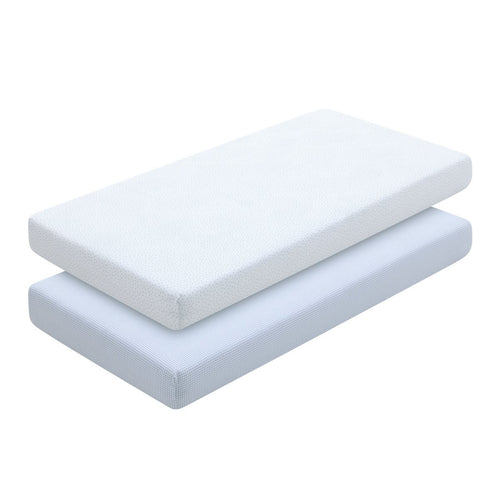 2 Lenzuolo Regolabile-Culla 60 60X120X17 Cm Vichy10 Azzurro