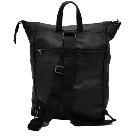 Capri - Borsa a Tracolla zaino Nero in vera pelle