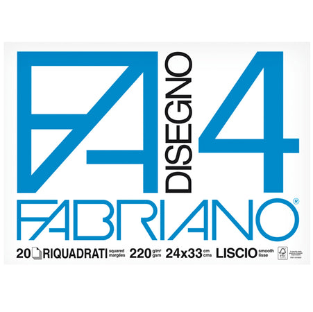 Album Fabriano4 (24X33Cm 220Gr 20Fg Liscio Squadrato