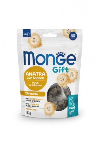 Monge Gift Training Dog Anatra con Banana Super M