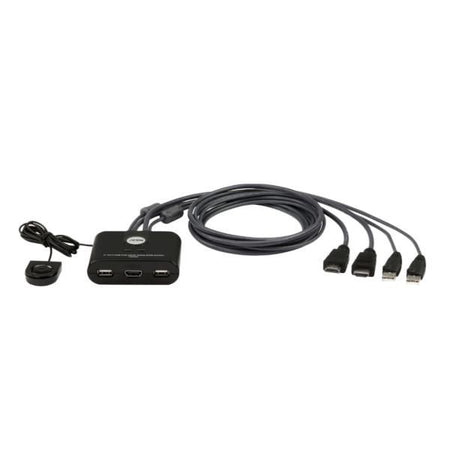 Aten switch kvm cablato hdmi fhd usb a 2 porte - CS22HF-AT