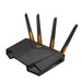 Asus tuf gaming ax3000 v2 router wireless gigabit ethernet dual-band (2.4 ghz/5 ghz) nero, arancione - 90IG0790-MO3B00