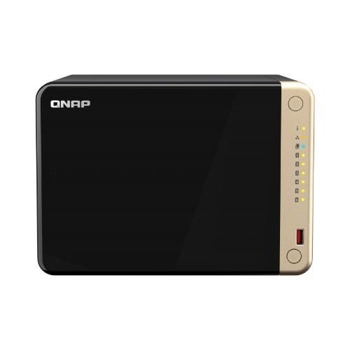 Qnap ts-664 nas tower intel® celeron® n5095 8 gb ddr4 0 tb qnap qts nero, bronzo - TS-664-8G