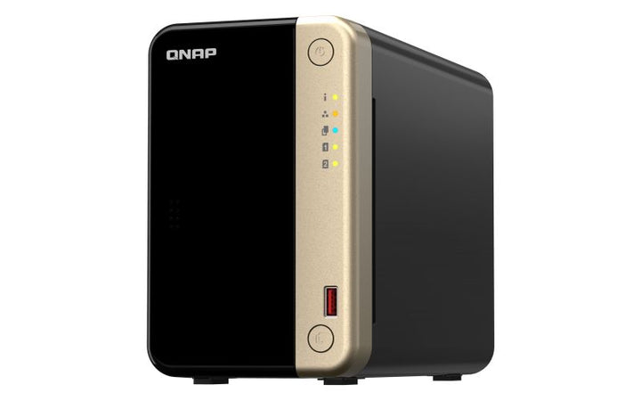 Qnap ts-264 nas tower intel® celeron® n5095 8 gb 0 tb qnap qts nero, oro - TS-264-8G