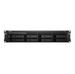 Synology nas rack 8bay 2.5/3.5 ssd/hdd sata, 2xssd m.2 sata, amd ryzen v1500b 4core 2.2 ghz, 4gb sodimm ddr4 ecc (up to 32gb), 4x1gbe, 2xusb 3.0, 1xspcie 2.0: 8x4-lane - RS1221+