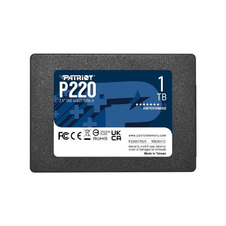 Ssd patriot 1tb p220 2.5 sata3 read:550mb/write:500 mb/s - p220s1tb25