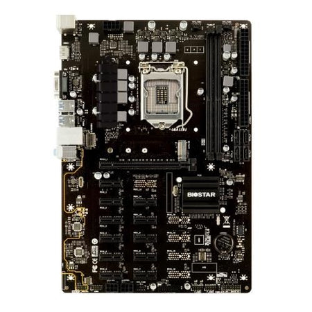 Mb biostar tb360-btc pro 2.0 lga 1151 (coffee lake) b360 2ddr4 vga+hdmi 12*pcie, m2 4*sata matx