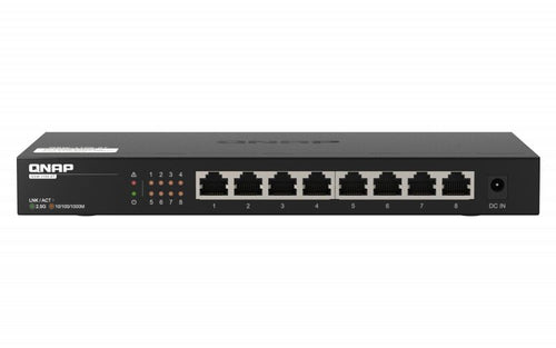 Qnap qsw-1108-8t switch di rete non gestito 2.5g ethernet (100/1000/2500) nero