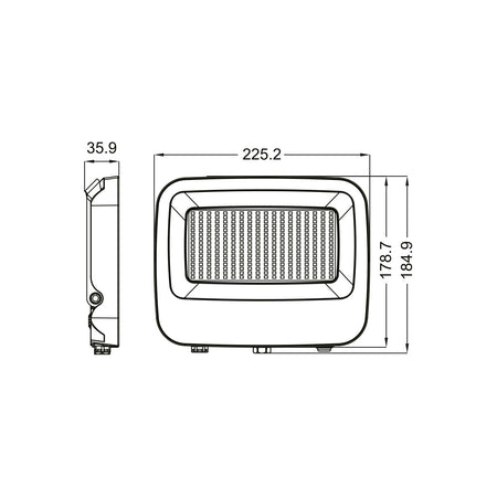 Alca Power LX100-PRO proiettore led da 100W a 220-240V temperatura di colore e flusso luminoso regolabile