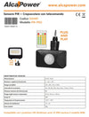 Alca Power sensore PIR PRO + crepuscolare con telecomando