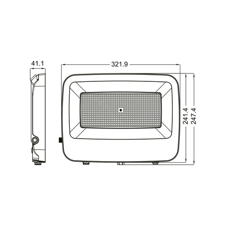 Alca Power LX200-PRO proiettore led da 200W a 220-240V temperatura di colore e flusso luminoso regolabile