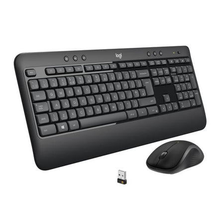 Logitech MK540 Advanced Combo Tastiera e Mouse Wireless per Windows, Ricevitore USB Unifying 2,4 GHz, Tasti di Scelta Rapida Multimediali, Durata Batteria di 3 Anni, per PC, Laptop (MK540 ADV WRLS KE
