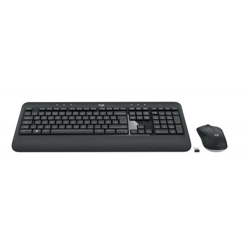 Logitech 920-008680 tastiera Mouse incluso Universale RF Wireless QWERTY Spagnolo Nero, Bianco (MK540 ADV WRLS KEYBOARD /MOUSE - COMBO-N/A-ESP-2.4GHZ-N/A-MED) - Versione UK