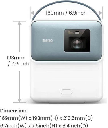 Benq gp100 proiettore a raggio standard 1000 ansi lumen dlp 1080p (1920x1080) blu, bianco - 9H.JRK77.99E