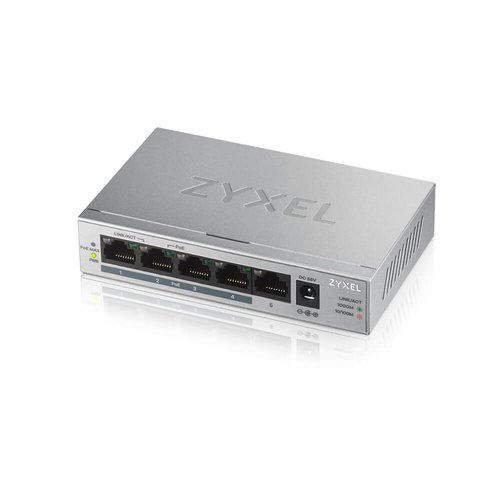 Zyxel gs1005hp non gestito gigabit ethernet (10/100/1000) supporto power over ethernet (poe) argento - GS1005HP-EU0101F