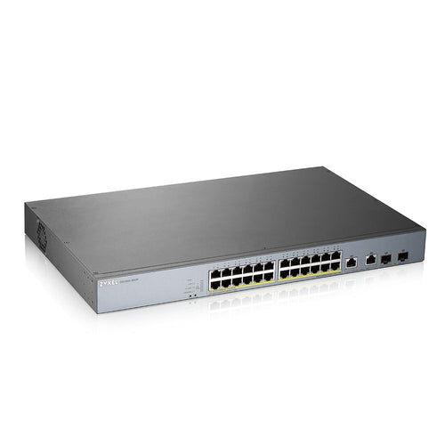 Zyxel gs1350-26hp-eu0101f switch di rete gestito l2 gigabit ethernet (10/100/1000) supporto power over ethernet (poe) grigio