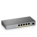 Zyxel gs1350-6hp-eu0101f switch di rete gestito l2 gigabit ethernet (10/100/1000) supporto power over ethernet (poe) grigio
