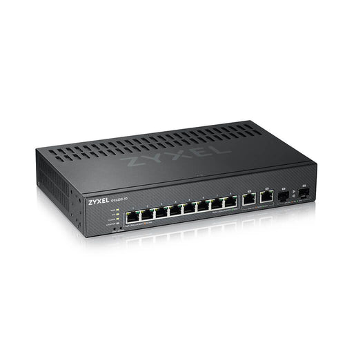Zyxel gs2220-10-eu0101f switch di rete gestito l2 gigabit ethernet (10/100/1000) nero