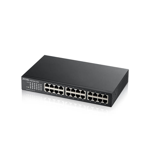 Zyxel gs1100-24e non gestito gigabit ethernet (10/100/1000) nero - GS1100-24E-EU0103F