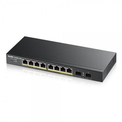 Zyxel gs1900-8hp v3 poe gestito l2 gigabit ethernet (10/100/1000) supporto power over ethernet (poe) nero - GS1900-8HP-EU0103F