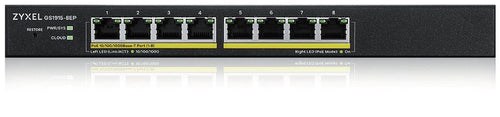 Zyxel gs1915-8ep gestito l2 gigabit ethernet (10/100/1000) supporto power over ethernet (poe) nero - GS1915-8EP-EU0101F