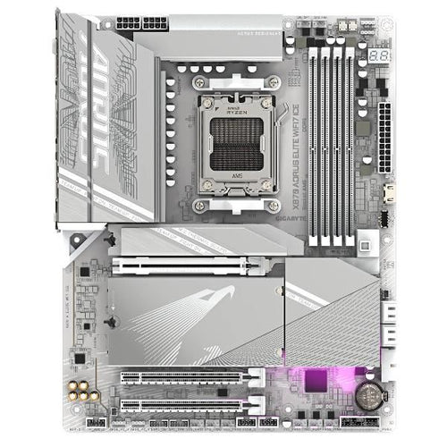 Gigabyte x870 aorus elite wifi7 ice scheda madre - supporta cpu amd ryzen 9000, 16+2+2 fasi vrm digitale, fino a 8200mhz ddr5 (oc), 3xpcie 5.0 + 1xpcie 4.0, wi-fi 7, lan 2.5gbe, usb 4 - 9MX87ELE-00-10