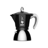 Bialetti Moka 4 Tazze Nero Induction New 0006934