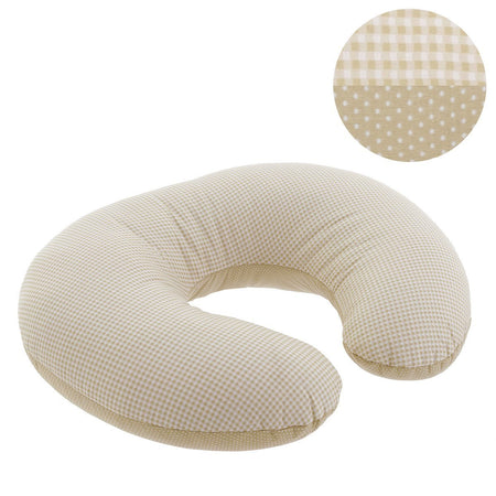 Cuscino Allattamento Piccolo 53X45X10 Cm Vichy10 Beige