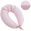 Cuscino Allatamento Luna 80X185X16 Cm Vichy10 Rosa