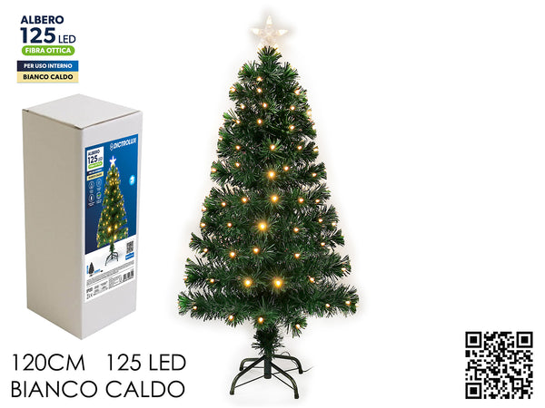 Albero Fibre Ottiche 120cm 125 Led