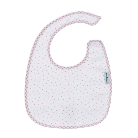 Bavetta Quadrata Velcro Vichy10 Rosa 20X26X1 Cm