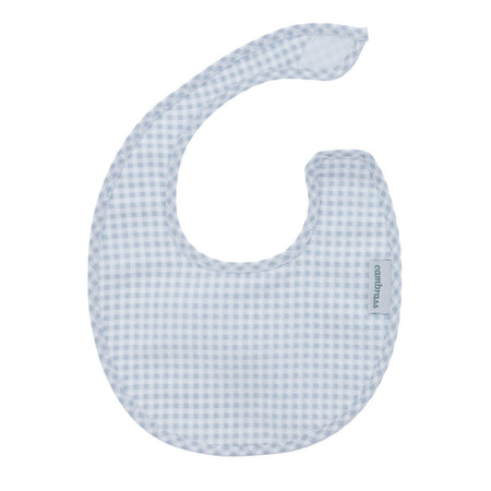 Bavetta Rotonda Velcro Vichy10 Azzurro/Vichy 16X19X1 Cm