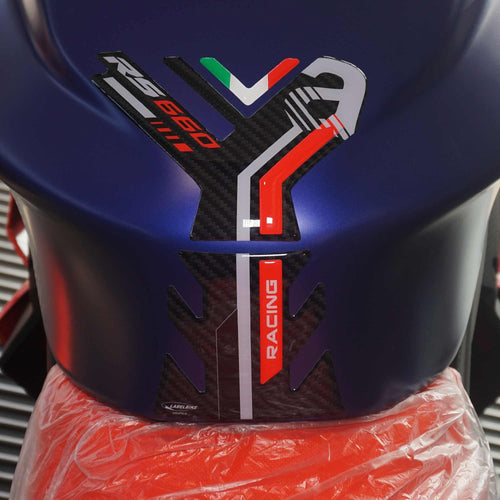 Adesivo 3D Protezione Paraserbatoio compatibile con Aprilia RS 660 2020-2023