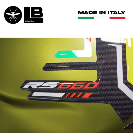 Adesivo 3D Protezione Paraserbatoio compatibile con Aprilia RS 660 2020-2023