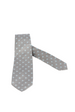Cravatta uomo Barba - fantasia quadri fondo grigio